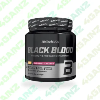 BioTechUSA Black Blood NOX+ 340g - Hardcore Prieštreniruotinis kompleksas